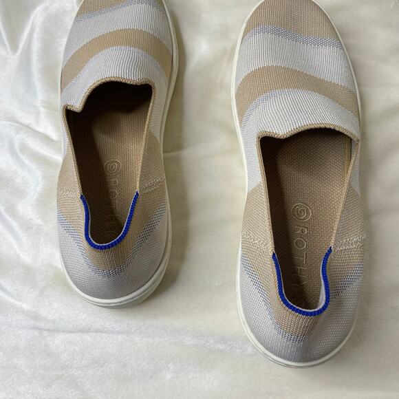 Rothys Birch Stripe Slip On Sneakers 12 - Picture 6 of 8